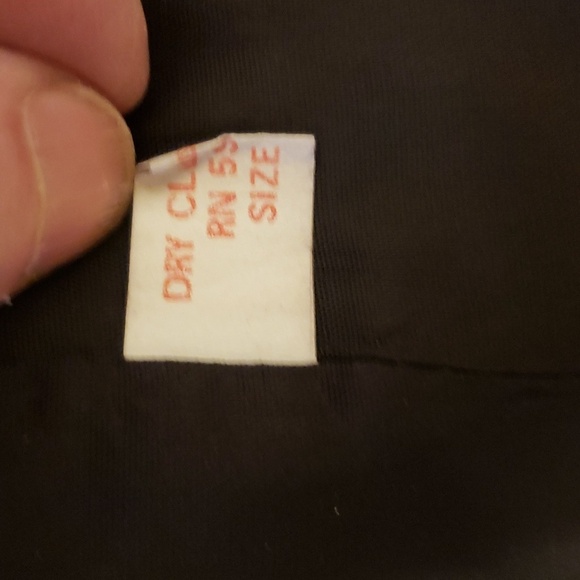 VINTAGE ASYMMETRICAL WOOL AND LEATHER BLAZER - Picture 11 of 11